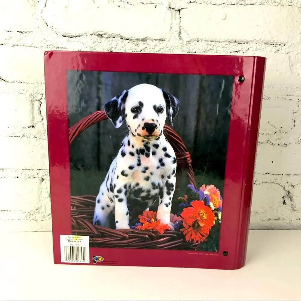 Vintage Cuddly Cuties Dalmatian Hardback Binder